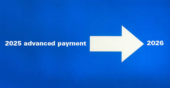 Deferring taxes on advance payments